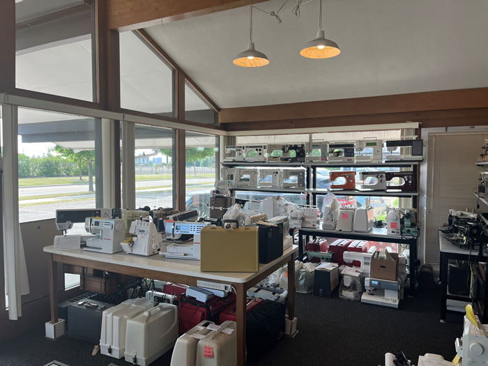 image inside Daves Sewing Machine Repair shop